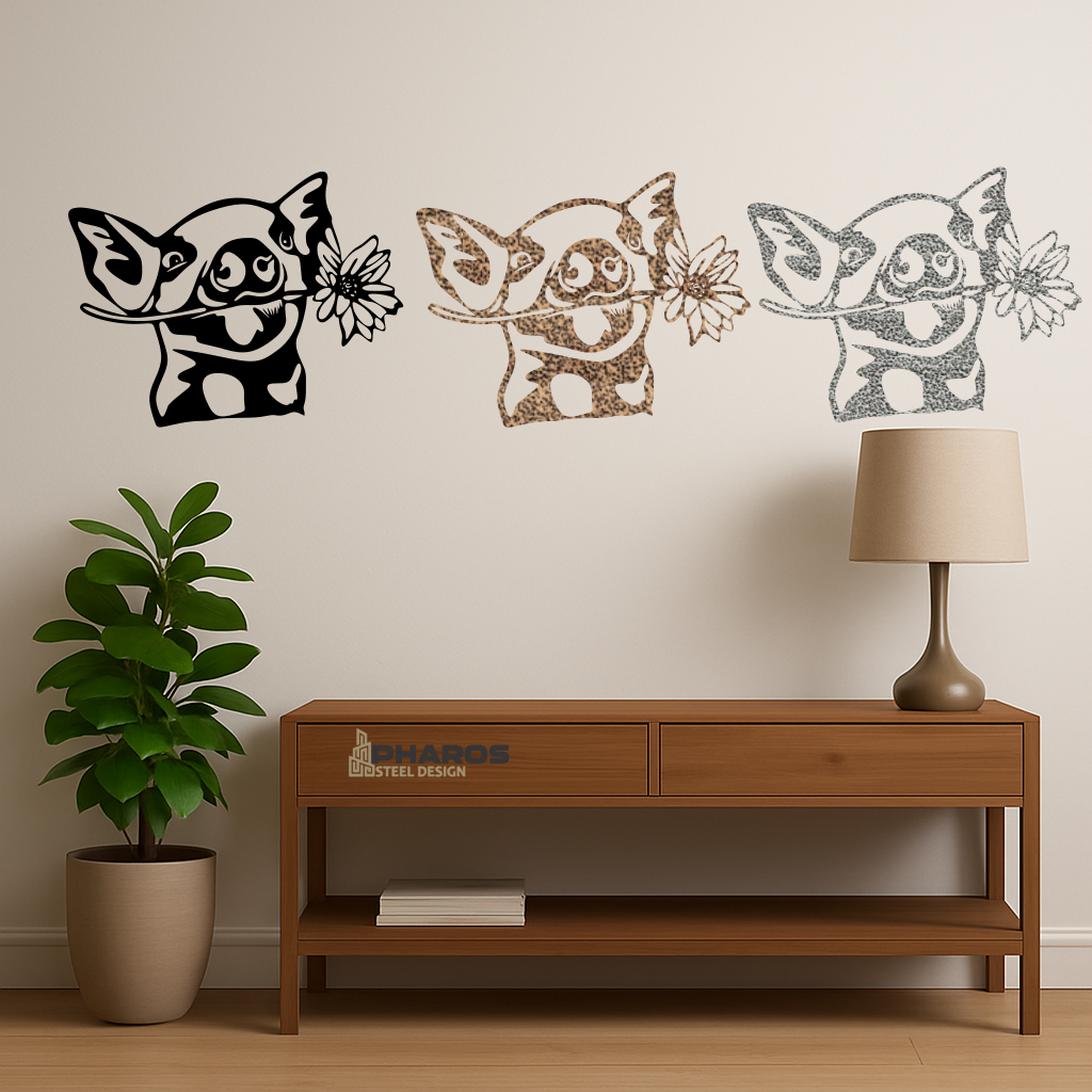 Pig with Flower - Image 4