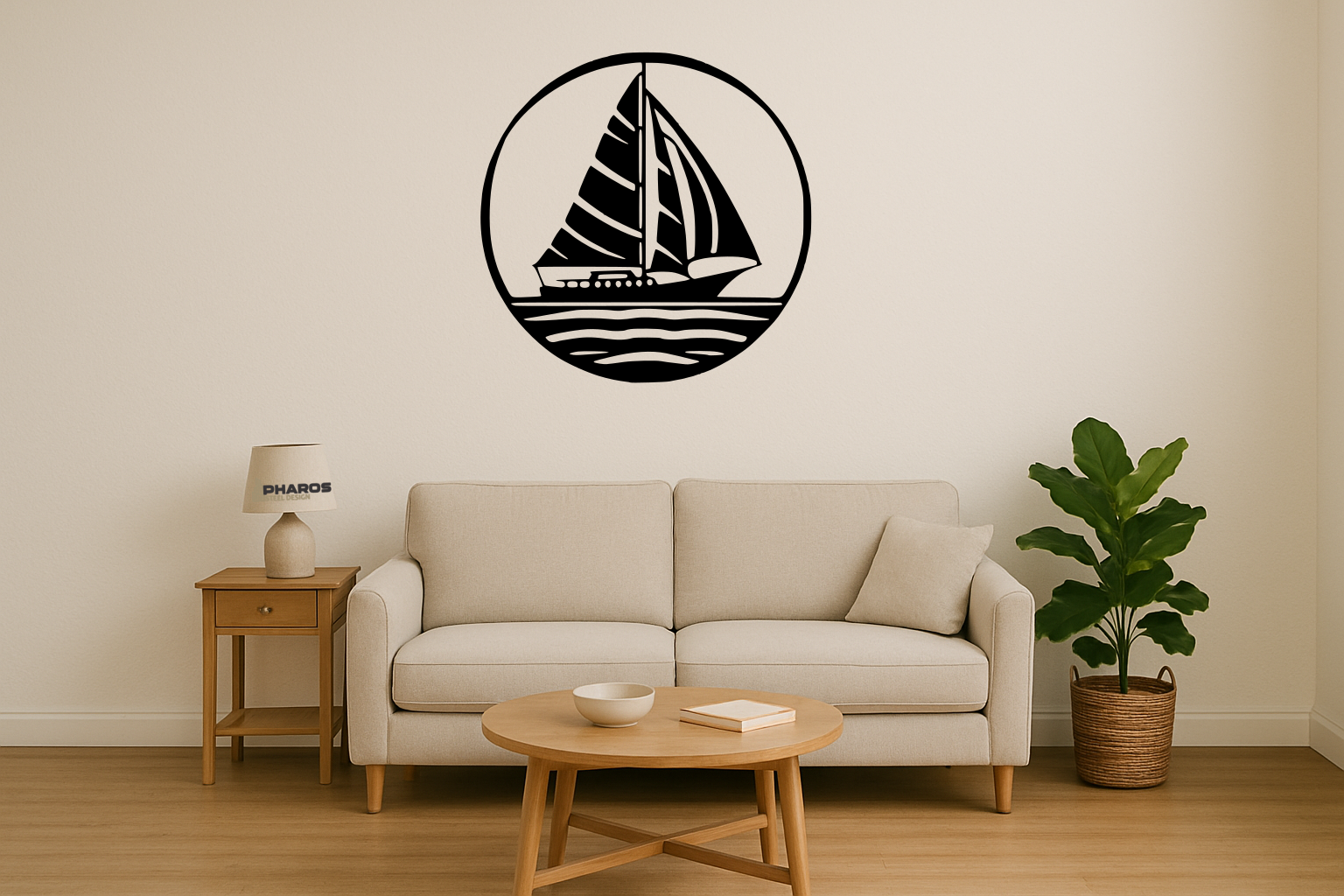 GP Sail Boat round frame