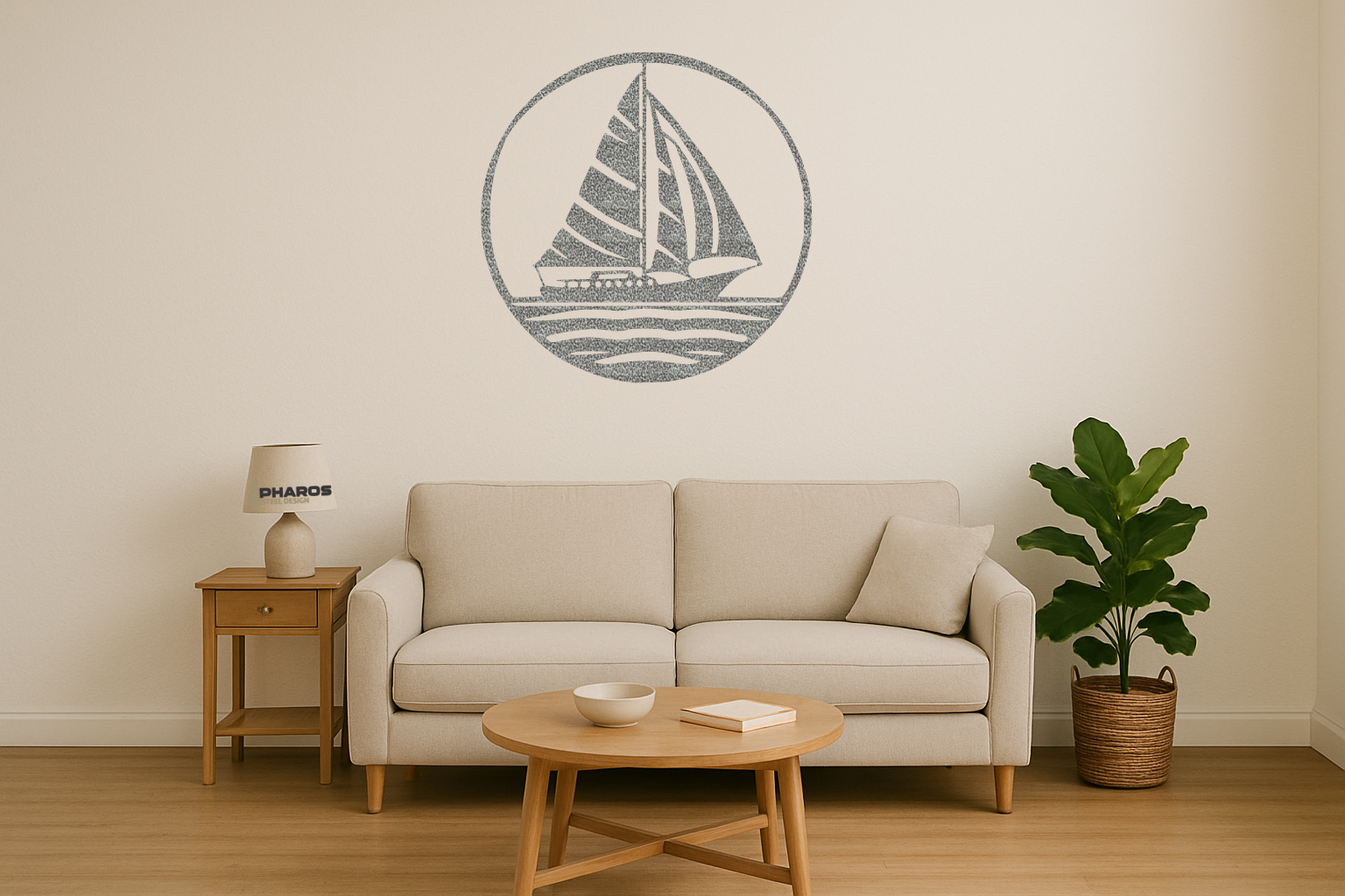 GP Sail Boat round frame - Image 3