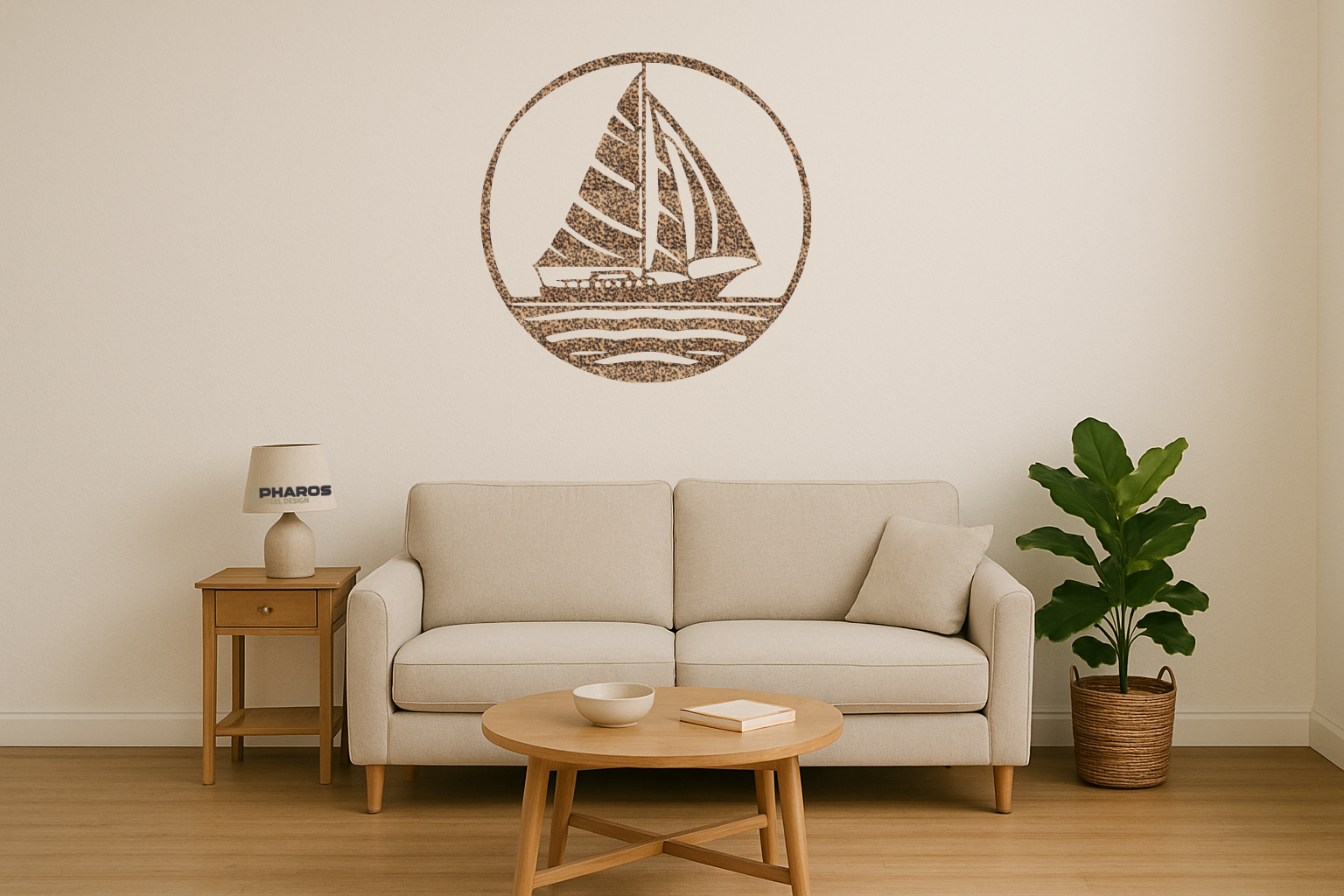 GP Sail Boat round frame - Image 2